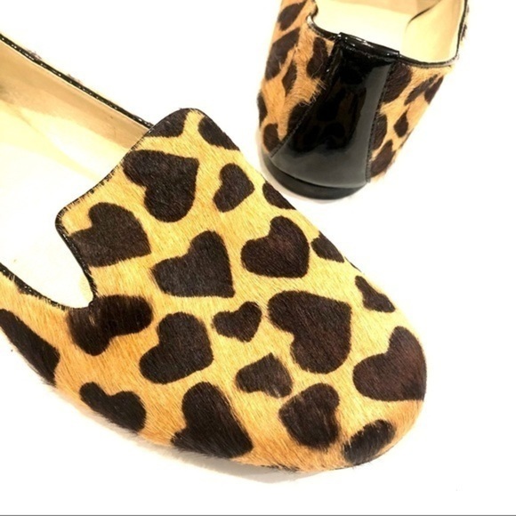 fs/ny 100% real cowhide animal print leopard flats - Picture 4 of 8